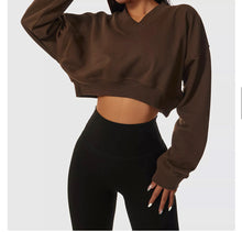 Load image into Gallery viewer, Babe Crop Sweatshirt
