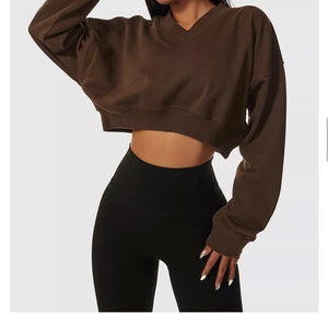 Babe Crop Sweatshirt