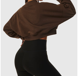 Babe Crop Sweatshirt