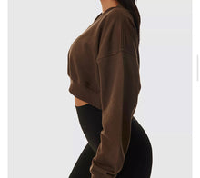 Load image into Gallery viewer, Babe Crop Sweatshirt
