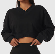 Load image into Gallery viewer, Babe Crop Sweatshirt
